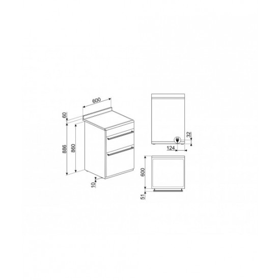 Aragaz Smeg - SUK62CMX8