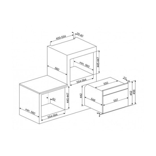 Cuptor cu aburi Smeg - SF4120VC1