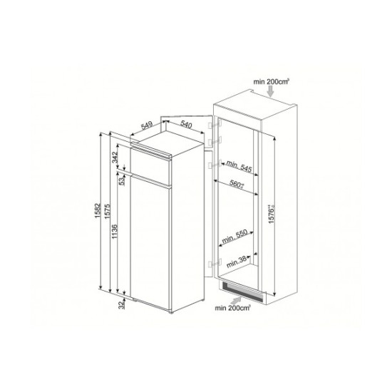 Frigider Smeg - D3150P1